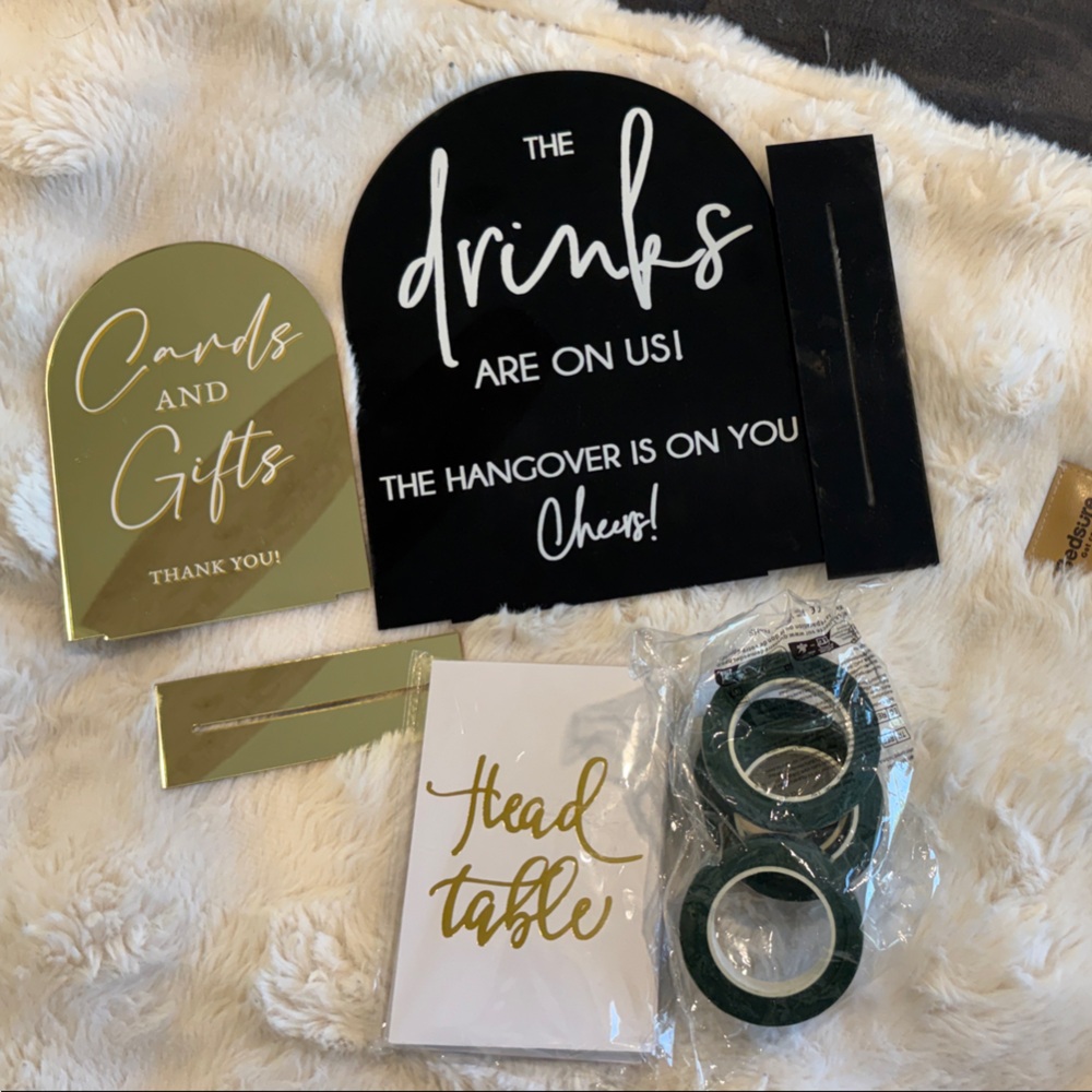 Elegant Party Signage Set
